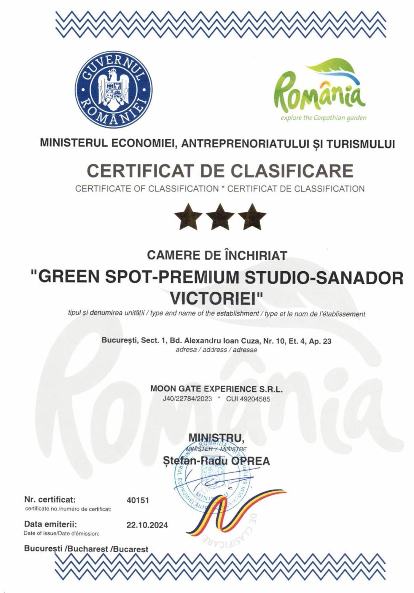 Green Spot - Premium Studio - Sanador Victoriei Букурещ Екстериор снимка